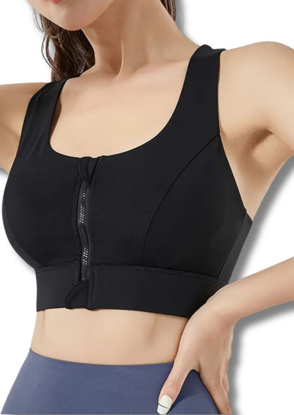 Zip-Front Sports Bra