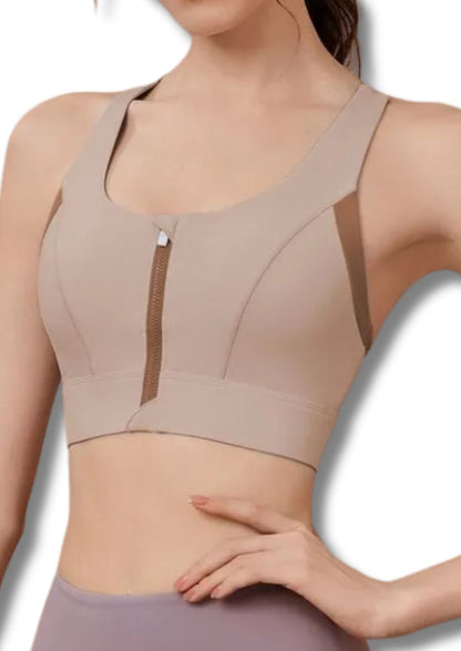 Zip-Front Sports Bra