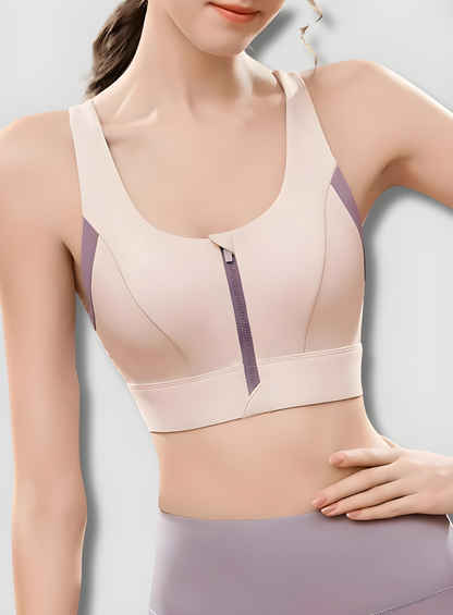 Zip-Front Sports Bra