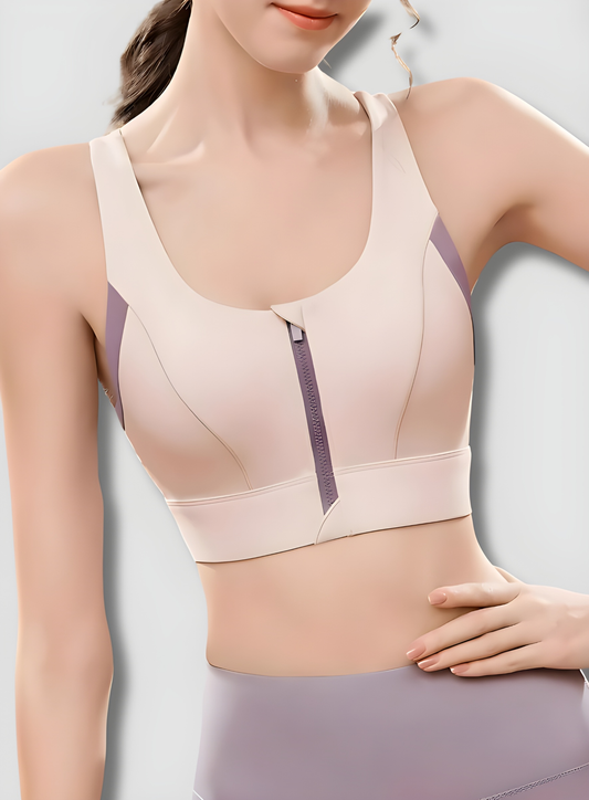 Zip-Front Sports Bra